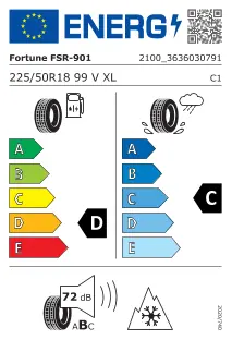 4 Pneumatici FORTUNE SnowFun FSR-901 225/50 R18