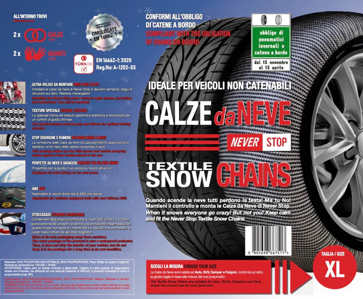 Calze da neve Never Stop XL