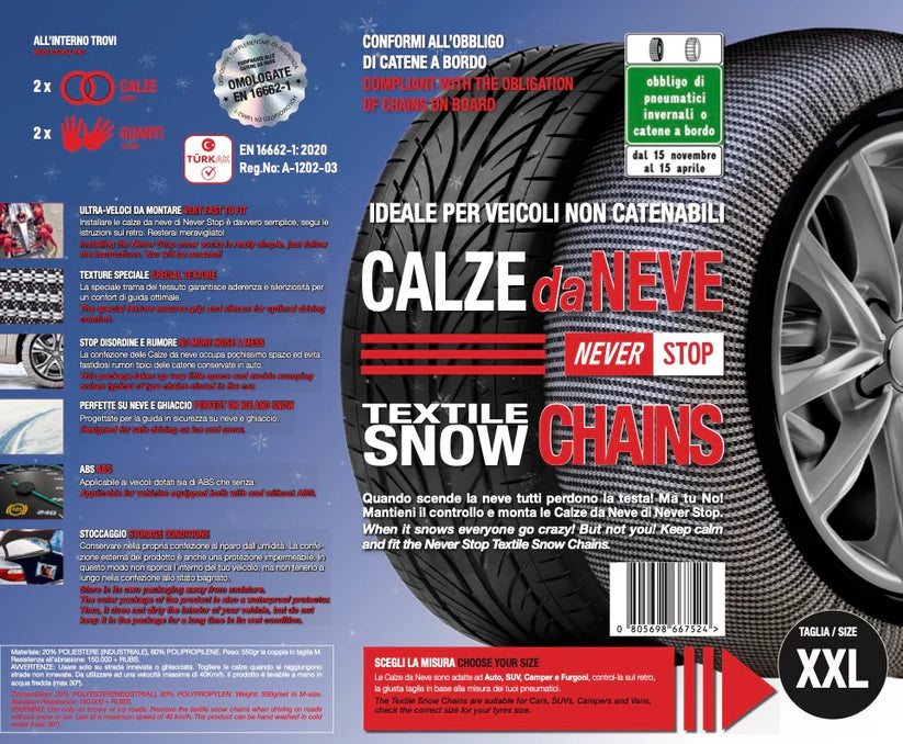 Calze da neve Never Stop XXL