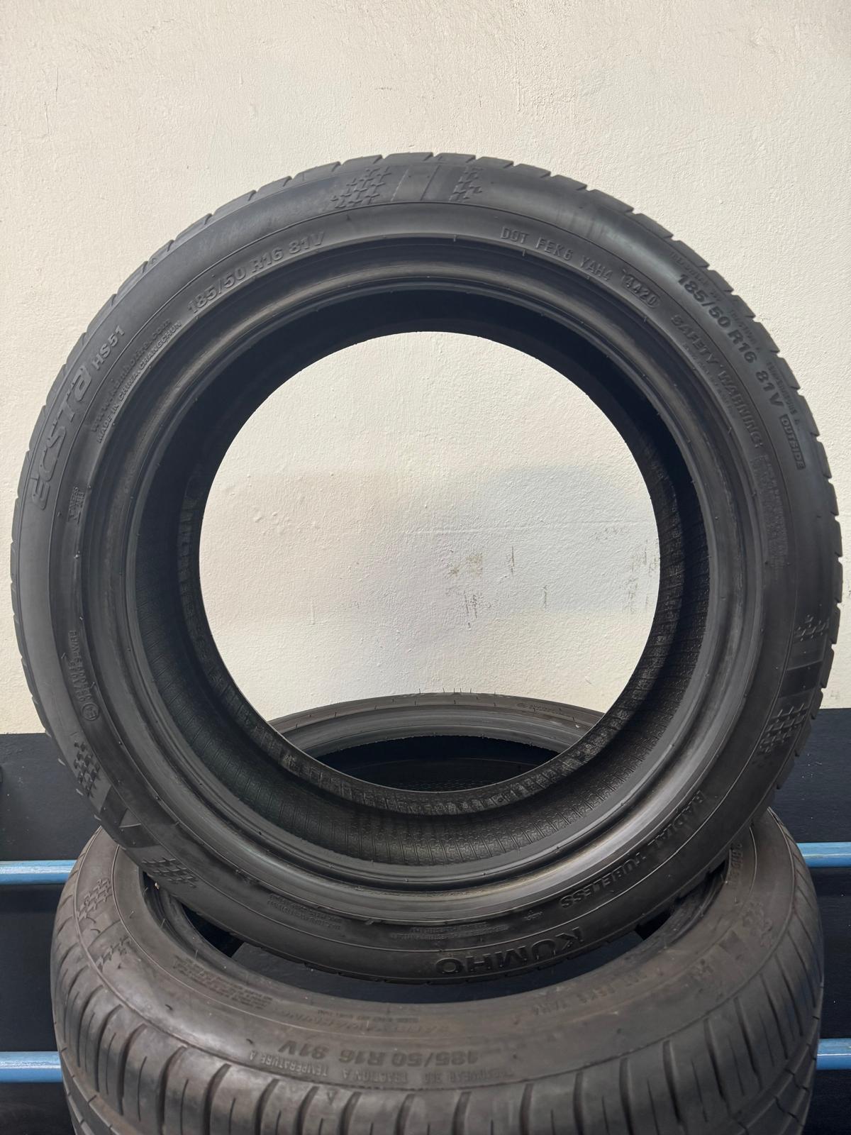 4 Pneumatici KUMHO 185/50 R16 81V Ecsta HS51 Estive